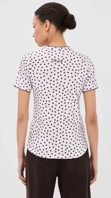 Caro Editions T-Shirt Brown Velvet Bow | Thumbnail 3