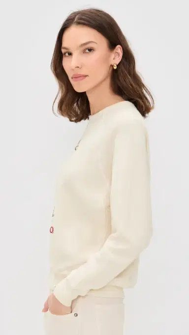 The Great. THE GREAT. THE GREAT x Stetson The College Stetson Graphic Sweatshirt Washed White 3 | Thumbnail 4