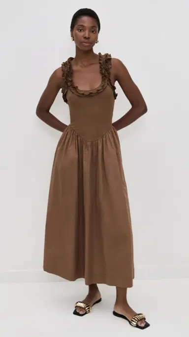 ROAME. Paloma Maxi Dress Toffee | Thumbnail 2 ROAME. Paloma Maxi Dress Toffee | Thumbnail 2