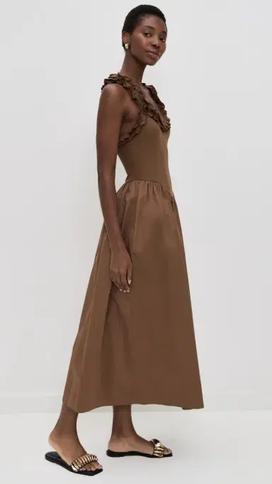 ROAME. Paloma Maxi Dress Toffee | Thumbnail 4 ROAME. Paloma Maxi Dress Toffee | Thumbnail 4