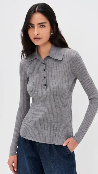 A.L.C. A.L.C. Alex Top Medium Heather Grey | Thumbnail 2