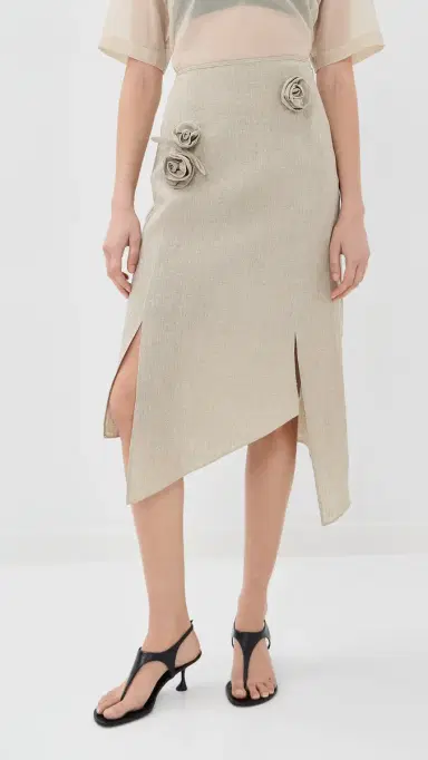 Coperni Flower Skirt Beige | Thumbnail 2