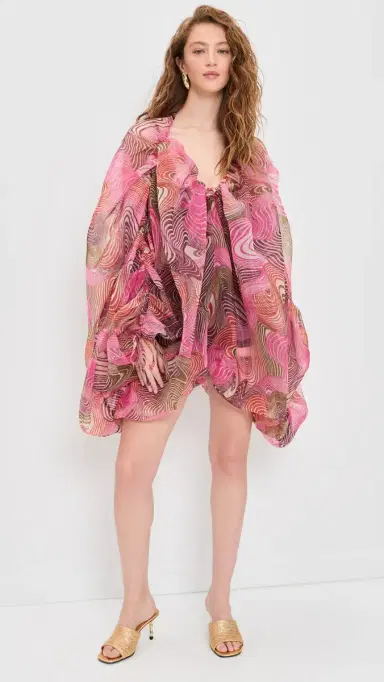 Andrea Iyamah Banda Bubble Romper Cordalt Print | Thumbnail 2 Andrea Iyamah Banda Bubble Romper Cordalt Print | Thumbnail 2