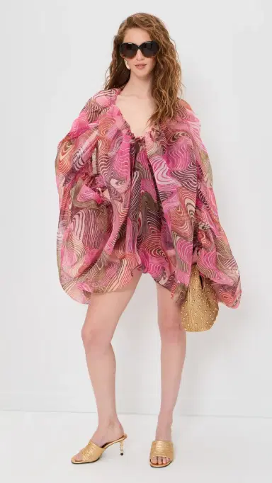 Andrea Iyamah Banda Bubble Romper Cordalt Print | Thumbnail 5 Andrea Iyamah Banda Bubble Romper Cordalt Print | Thumbnail 5