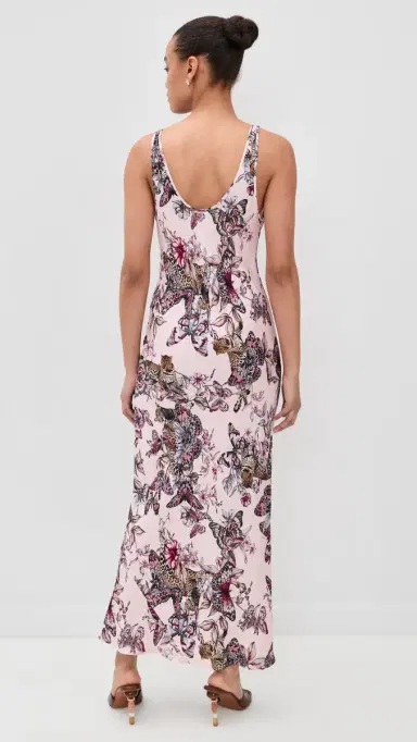 L'Agence Akiya Tank Dress Nectar Pink Multi Butterfly L | Thumbnail 3 L'Agence Akiya Tank Dress Nectar Pink Multi Butterfly L | Thumbnail 3