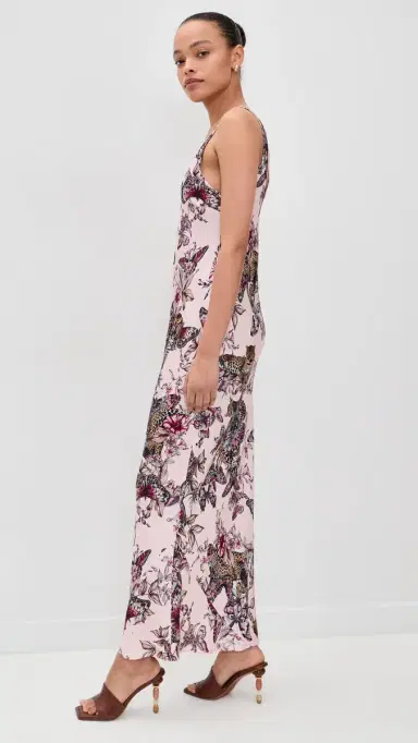 L'Agence Akiya Tank Dress Nectar Pink Multi Butterfly L | Thumbnail 4 L'Agence Akiya Tank Dress Nectar Pink Multi Butterfly L | Thumbnail 4