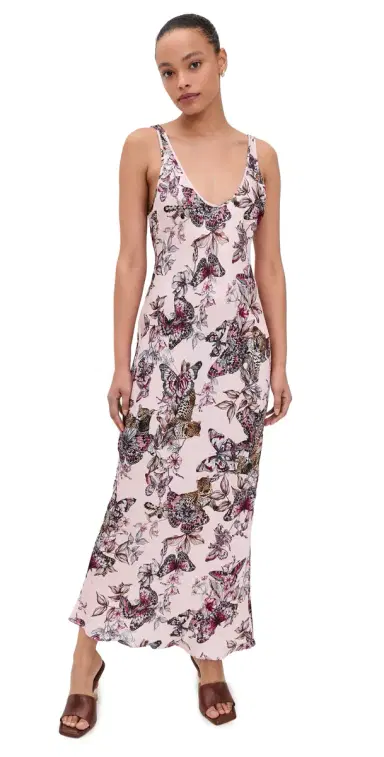 L'Agence Akiya Tank Dress Nectar Pink Multi Butterfly L | Thumbnail 1 L'Agence Akiya Tank Dress Nectar Pink Multi Butterfly L | Thumbnail 1
