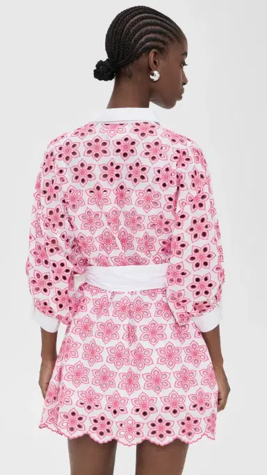 Sundress Florine Dress Eyelet Pink M/L | Thumbnail 3