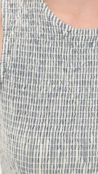 Marine Layer Darcy Smocked Poplin Dress Navy Stripe | Thumbnail 6 Marine Layer Darcy Smocked Poplin Dress Navy Stripe | Thumbnail 6