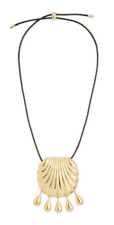 MAYAMAR Shell Pendant Necklace Gold One Size | Thumbnail 1