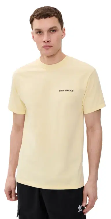Obey Moves Of Life Tee Pale Yellow | Thumbnail 1