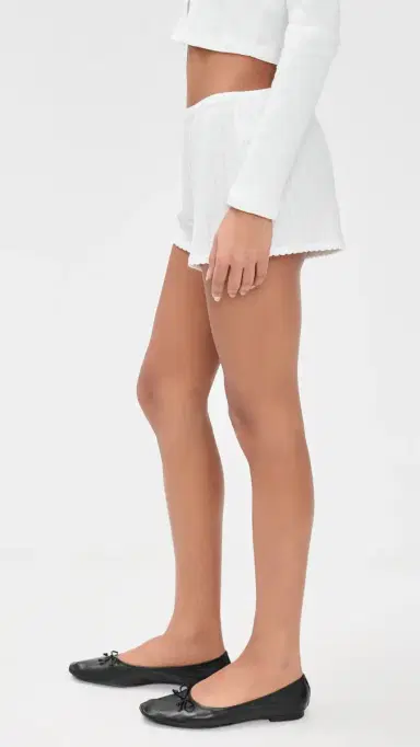LESET Pointelle Boxer Shorts White | Thumbnail 4