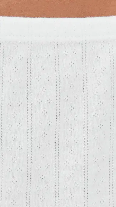 LESET Pointelle Boxer Shorts White | Thumbnail 6