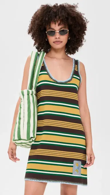 ALÉMAIS Clover Knit ini Dress Stripe | Thumbnail 2