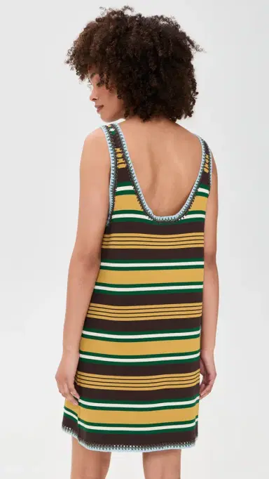 ALÉMAIS Clover Knit ini Dress Stripe | Thumbnail 3