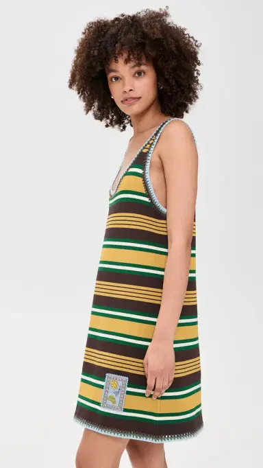 ALÉMAIS Clover Knit ini Dress Stripe | Thumbnail 4