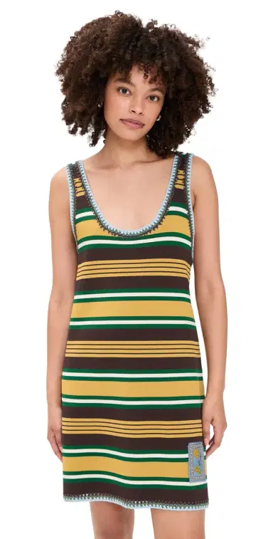 ALÉMAIS Clover Knit ini Dress Stripe | Thumbnail 1