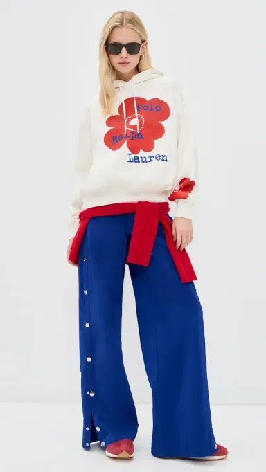 Polo Ralph Lauren Arctic Fleece Knit Long Sleeve Hoodie Warm White | Thumbnail 5