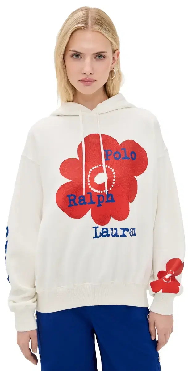 Arctic Fleece Knit ong Sleeve Hoodie Warm White