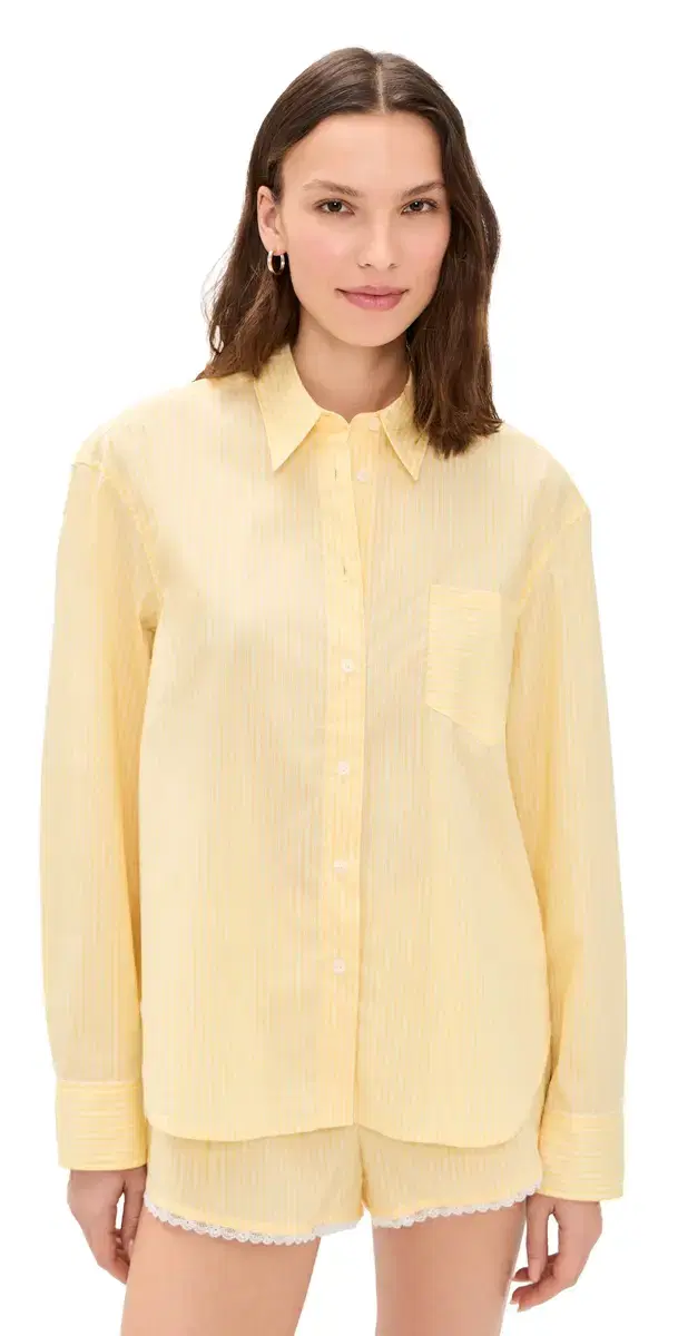 Poplin Classic Boxy Shirt Butterbeam tripe