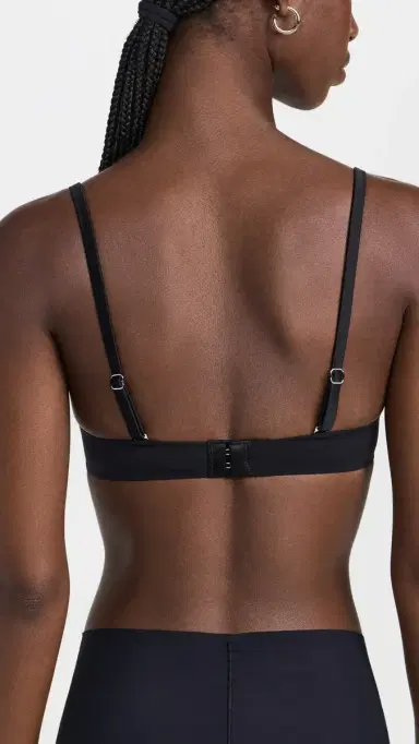 Fleur du Mal Le Stretch Micro U-Plunge Bra Black 32D | Thumbnail 3