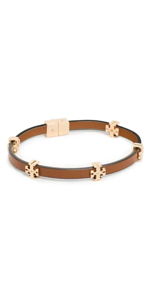 Tory Burch Icon Bio Bracelet Tory Gold/Classic Chestnut