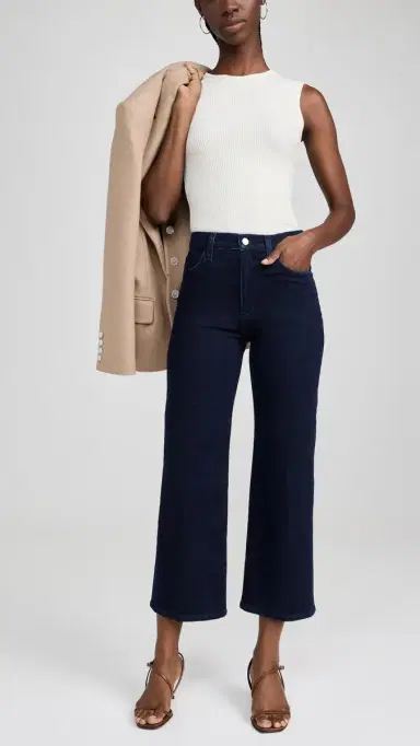 Joe's Jeans The Blake Cropped Wide Leg Jeans Dont Worry | Thumbnail 5 Joe's Jeans The Blake Cropped Wide Leg Jeans Dont Worry | Thumbnail 5