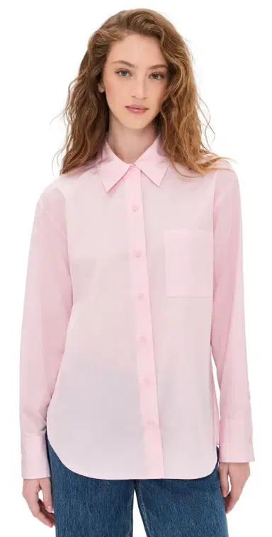 rag & bone Connie Button Down Shirt Peony | Thumbnail 1