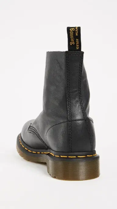 Dr. Martens 1460 Pascal Virginia 8 Eye Boots Black | Thumbnail 4
