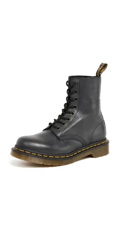 Dr. Martens 1460 Pascal Virginia 8 Eye Boots Black | Thumbnail 1