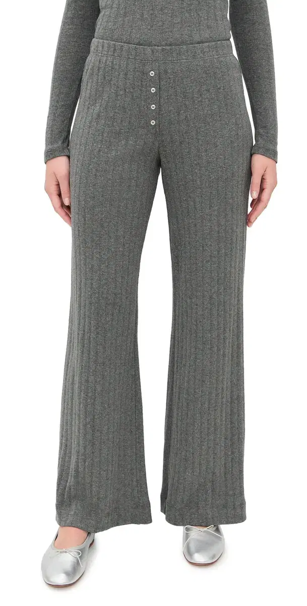 Pointelle Boxer Pants Granite