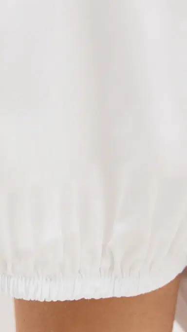 LE BOP Lillian Cropped Blouse White | Thumbnail 6 LE BOP Lillian Cropped Blouse White | Thumbnail 6