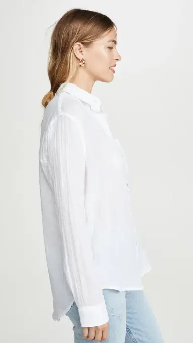 RAILS Ellis Gauze Shirt White | Thumbnail 4 RAILS Ellis Gauze Shirt White | Thumbnail 4