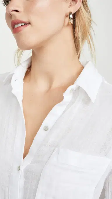 RAILS Ellis Gauze Shirt White | Thumbnail 6 RAILS Ellis Gauze Shirt White | Thumbnail 6