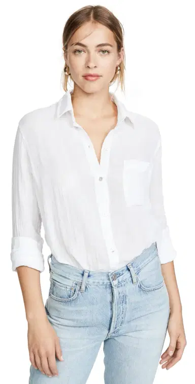 RAILS Ellis Gauze Shirt White | Thumbnail 1 RAILS Ellis Gauze Shirt White | Thumbnail 1