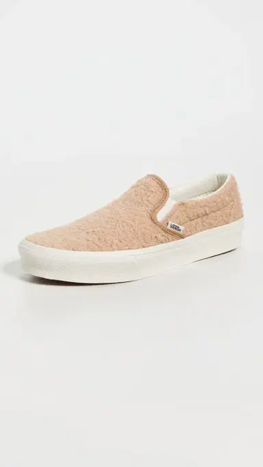 Vans Classic Slip On Sneakers Sherpa Tan | Thumbnail 2
