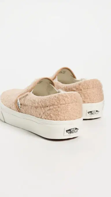 Vans Classic Slip On Sneakers Sherpa Tan | Thumbnail 5