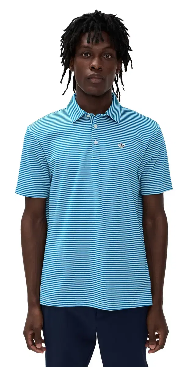 Originals Stripe Pique Polo Clear int/Bluebird