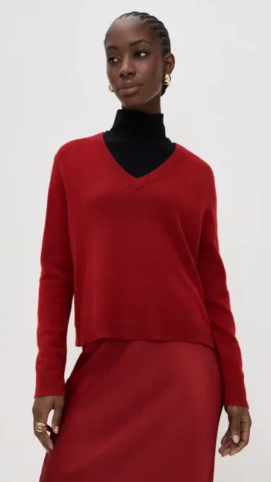 Jenni Kayne Flynn Cashmere Pullover Crimson | Thumbnail 2 Jenni Kayne Flynn Cashmere Pullover Crimson | Thumbnail 2