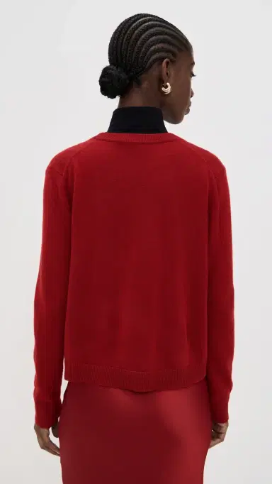 Jenni Kayne Flynn Cashmere Pullover Crimson | Thumbnail 3 Jenni Kayne Flynn Cashmere Pullover Crimson | Thumbnail 3