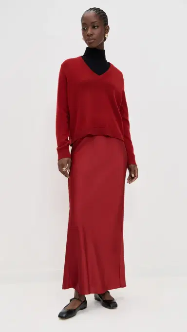 Jenni Kayne Flynn Cashmere Pullover Crimson | Thumbnail 5 Jenni Kayne Flynn Cashmere Pullover Crimson | Thumbnail 5