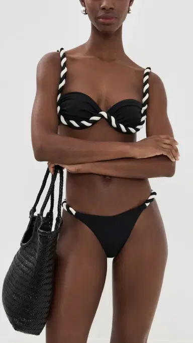 Bahia Maria Olivia Bikini Twisted Bottoms Black/ | Thumbnail 4