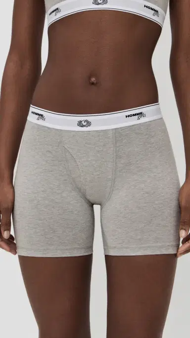 Hommegirls Homme Girls X Fruit of the Loom Boxer Briefs 3 Pack Black/Heather Grey/White S | Thumbnail 3 Hommegirls Homme Girls X Fruit of the Loom Boxer Briefs 3 Pack Black/Heather Grey/White S | Thumbnail 3