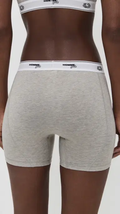 Hommegirls Homme Girls X Fruit of the Loom Boxer Briefs 3 Pack Black/Heather Grey/White S | Thumbnail 4 Hommegirls Homme Girls X Fruit of the Loom Boxer Briefs 3 Pack Black/Heather Grey/White S | Thumbnail 4