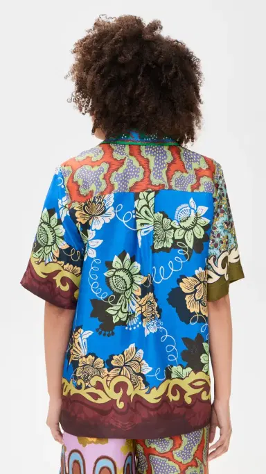ALÉMAIS Arnie Silk Shirt Multi | Thumbnail 3 ALÉMAIS Arnie Silk Shirt Multi | Thumbnail 3