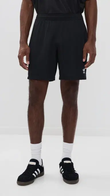 adidas Trefoil Essentials Mesh Shorts 7 Black | Thumbnail 2 adidas Trefoil Essentials Mesh Shorts 7 Black | Thumbnail 2