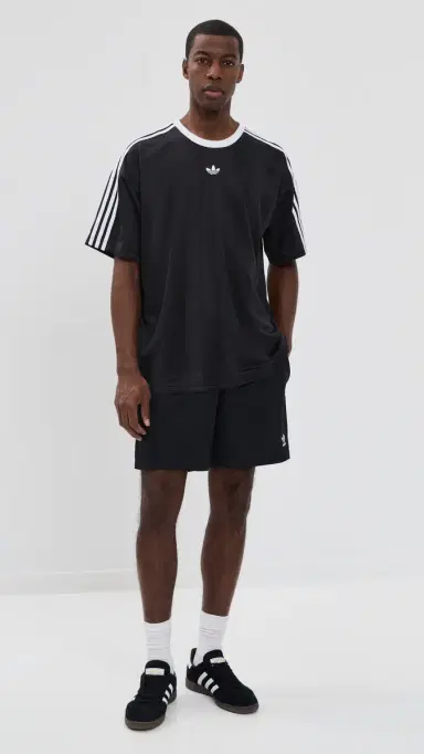 adidas Trefoil Essentials Mesh Shorts 7 Black | Thumbnail 5 adidas Trefoil Essentials Mesh Shorts 7 Black | Thumbnail 5