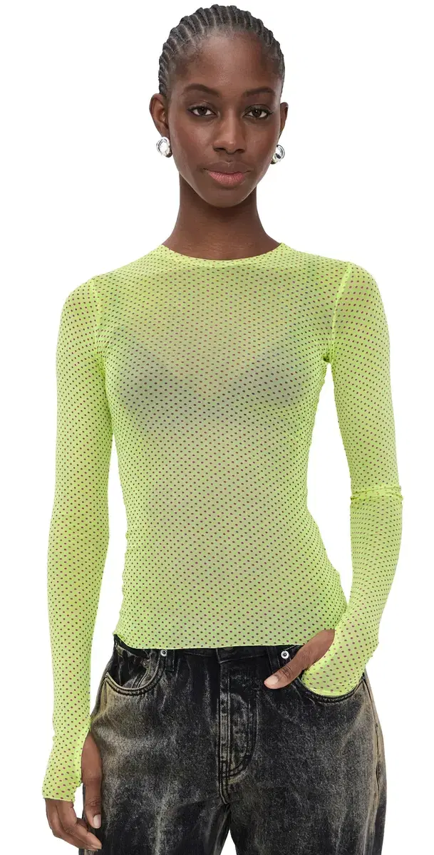 AFRM Kaylee hirt Citrus Pin Dot