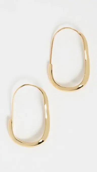 Shashi Mia Wave Hoop Earrings | Thumbnail 2