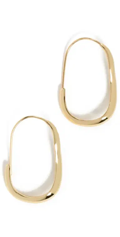 Shashi Mia Wave Hoop Earrings | Thumbnail 1
